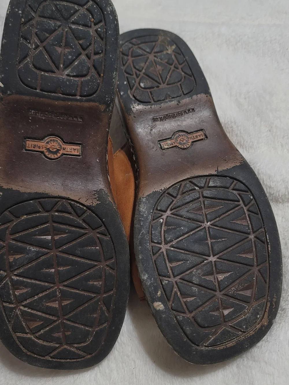 Earth Spirit Womens Brown Leather Slide Sandals Sz 9 Comfort Slip On